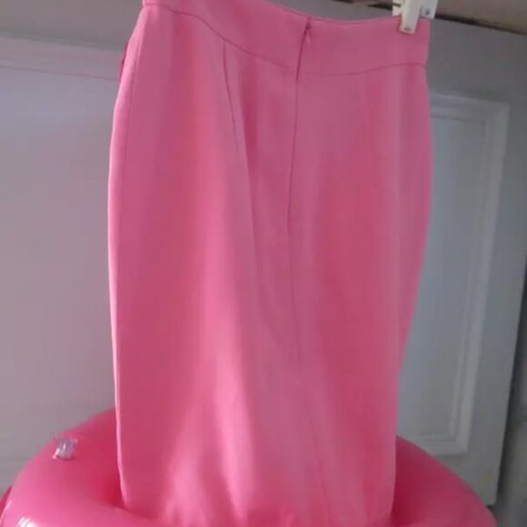 MOSCHINO COUTURE POOL INFLATABLE BARBIE PINK SKIRT ONLY IT40 USA 6 2023 RUNWAY - Picture 15 of 16